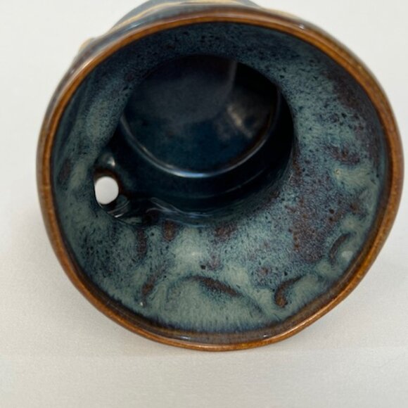 Birchstone Pottery Maine RAD Design Moose Elk Stoneware Vase / Egg Separator - Picture 7 of 10